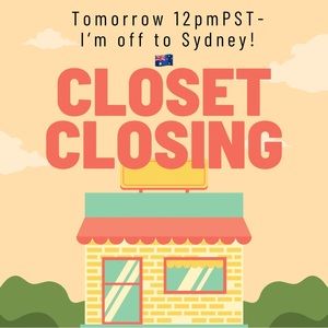 💥Closet Closing TODAY @ 10am PST💥- make your purchases/offers now!
